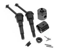 Accessoires Voitures RC pour Tamiya SW01 4WD 1/24 rc Car Monster Truck Upgrade Parts 2 Pièces Arbre De Transmission en Métal CVD Et Ensemble D'écrous Adaptateurs