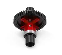 Accessoires voitures RC Pour Traxxas Pour Sledge 1/8 Embrayage À Glissement Métallique 46T/52T Différentiel Central Arbre Droit Voiture Radiocommandée Mises Niveau Remplacement(Red)