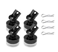 Accessoires Voitures RC pour Tt01 pour TT02 pour Tamiya pour Hpi 1/10 Échelle RC Voiture Dérive Télécommande Coque Carrosserie Poste Contact Colonne Pièces(Black)