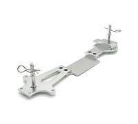 Accessoires voitures RC Pour Wltoys Pour RIaarIo 144001 144002 144010 144016 144018 1/14 Plaque Plancher Métallique Avec Support Carrosserie Voiture Télécommandée(Silver)