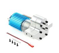 Accessoires voitures RC Pour WPL B14 B16 B24 B26 B36 C14 C24 JJR-C Q60 Q61 Q62 Q63 Q64 Q65 MN90 MN90K MN91 MN91K FY001 FY002 4WD 6WD RC Boîte De Transfert En Métal Avec Moteur À Balais 370(White)