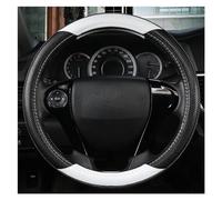 Accessoires Volant Couvre-Volant De Voiture 38CM 15 ", Accessoires Automobiles en Cuir pour Accord pour City pour Civic pour Fit pour Brio Volant Voiture(Blanc)