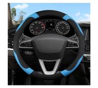 Accessoires Volant Couvre-Volant De Voiture en Forme De O Et D, 38CM, Accessoires D'intérieur pour Seat pour Toledo pour Arona pour Leon Volant Voiture(Blue O Shape)