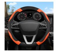 Accessoires Volant Couvre-Volant De Voiture en Forme De O Et D, 38CM, Accessoires D'intérieur pour Seat pour Toledo pour Arona pour Leon Volant Voiture(Orage O Shape)