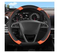 Accessoires Volant Couvre-Volant De Voiture en Forme De O Et D, 38CM, Accessoires D'intérieur pour Seat pour Ibiza pour Exeo pour Ateca Volant Voiture(Orage D Shape)