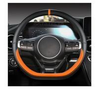Accessoires Volant Housse De Volant De Voiture en Cuir Microfibre en Forme De D pour Kia pour Sportage 5 GT-Line 2021 2022 Volant Voiture(Orange)