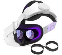 Accessoires VR pour Oculus/Meta Quest 2 - WOOPSO - Sangle Elite - Protection Lentille - Confort amélioré