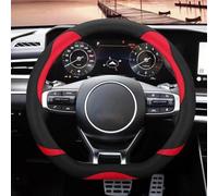 Accessori Coprivolante per Auto A Forma Di D Coprivolante Interno per Stinger per Soul per Picanto per X-Line(Black and Red)