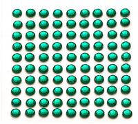 Accessories Attic Lot de 260 strass autocollants 5 mm Vert émeraude