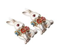 Accessories Bunny Rhinestone Rabbits Cage pour Plush Breastpin Brooches Chew Brooch Pig Unicorn Easter Badge Rabbit Pin Corsage Rat Metal