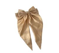 Accessories Hair Clips For Women Girls Big Bowknot Solid Satin Long Ribbon Bows Spring Clamp Barette Cheveux Femme(Color 11)