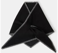 Accessorize Accessorize Black Whipstitch Knit Triangle Scarf