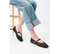 Accessorize Accessorize Black Woven Mary Jane Ballet Flats Black EU 39 (UK 6)
