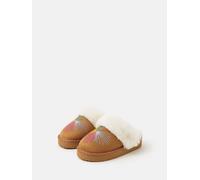 Accessorize Accessorize Brown Embroidered Mule Slippers