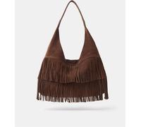 Accessorize Accessorize Brown Fringe Suede Shoulder Bag