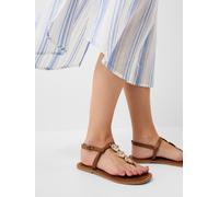 Accessorize Accessorize Brown Metal Detail Strappy Sandals