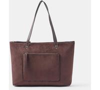 Accessorize Accessorize Brown Rachel Zip Front Laptop Tote Bag