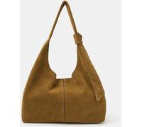 Accessorize Accessorize Brown Slouchy Knot Suede Shoulder Bag