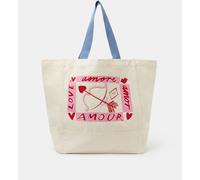 Accessorize Accessorize Cream Amore Shopper Bag
