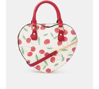 Accessorize Accessorize Cream Cherry Print Heart Cross-Body Bag