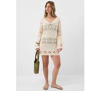 Accessorize Accessorize Cream Crochet Long Sleeve Cover Up