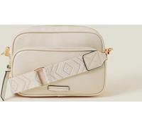 Accessorize Accessorize Cream Dina Double Zip Cross-Body Bag