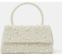 Accessorize Accessorize Cream Pearl Beaded Handheld Bag