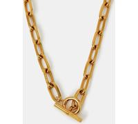 Accessorize Accessorize Gold 14-ct Plated Chunky T-Bar Chain Necklace