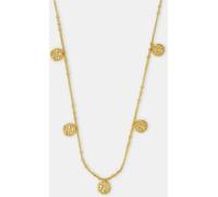 Accessorize Accessorize Gold 14ct Gold-Plated Coin Charm Necklace