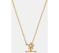 Accessorize Accessorize Gold 14ct Plated Star T-Bar Necklace