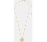Accessorize Accessorize Gold Plated 14-carat Diamanté Coin Necklace