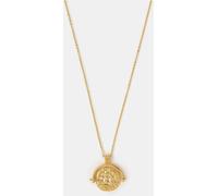 Accessorize Accessorize Gold Tone 14 Carat Gold Plated Coin Spinner Pendant Necklace