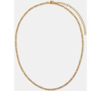 Accessorize Accessorize Gold Tone Stainless Steel Figaro Chain Necklace