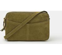 Accessorize Accessorize Green Double Zip Suede Camera Bag