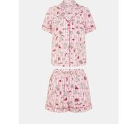 Accessorize Accessorize Pink Christmas Cocktail Short Pyjamas Set