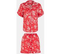 Accessorize Accessorize Red Paisley Heart Print Short Pyjamas Set