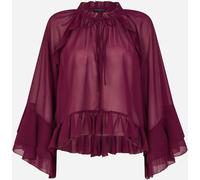 Accessorize Accessorize Red Ruffle Chiffon Blouse