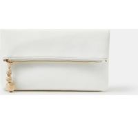 Accessorize Accessorize White Fold-Over Clutch Bag
