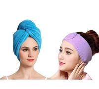 Accessorize Kingdom Lot de 2 bandeaux faciaux et bandeau pour femme, application de maquillage, soin des cheveux, multicolore