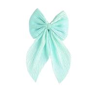 Accessorize Kingdom Lot de 6 grands nœuds en soie pour cheveux vintage pour femmes et filles (vert marin)