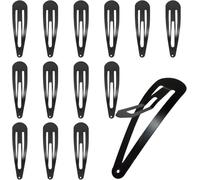 Accessorize Kingdom Tic Tac Lot de 2 pinces à cheveux pour femmes et filles (noir mat, taille M)