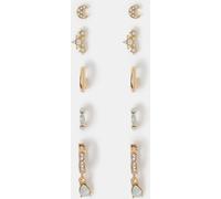 Accessorize Lot de 5 boucles d'oreilles Accessorize Beige Sable Stud & Hoop