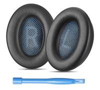 Accessory House Coussinets compatibles avec casque Bose SoundLink Around-Ear 2 (SLAE2, Noir) Cuir protéiné de qualité supérieure | Mousse haute densité souple | Installation facile