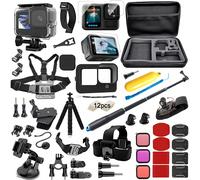 Accessory Kit, Compatible with Action Cameras for GoPro Hero 13 Black, Including Waterproof Silicone Case, Bike Mount, Gopro13 Diving Filter