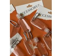 ACCESSORYZ Lot de 2 porte-clés Mini bouteille - contenant - rechargeable 30ml - Flacon de voyage étanche sauce piquante, épices, crème mains, gel hydroalcoolique - Accessoire de poche-transport facile