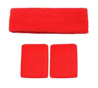 Accessotech - Bandeau de sport - Serre-tête de squash tennis, badminton, gym, yoga, Mixte, Rouge