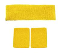 Accessotech Lot de bracelets de sport pour squash, tennis, badminton, gym, yoga (jaune)