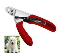 Accessotech Rouge Animal de compagnie Coupe Ongles Tailleur pour chiens chats Oiseaux Cochon D'inde Griffes D'animaux Ciseaux Coupe