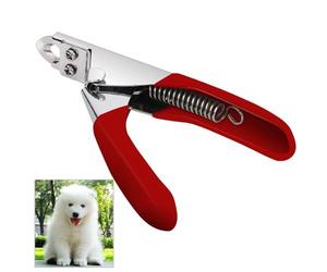 Accessotech Rouge Animal de compagnie Coupe Ongles Tailleur pour chiens chats Oiseaux Cochon D'inde Griffes D'animaux Ciseaux Coupe