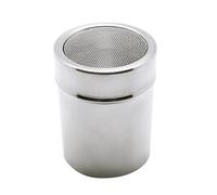 Accessotech Shaker à chocolat en acier inoxydable avec couvercle pour glaçage, farine, sucre, cappuccino